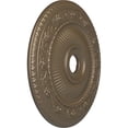 thumbnail image 3 of Ekena Millwork 24 1/4"OD x 3 7/8"ID x 2"P Logan Ceiling Medallion (Fits Canopies up to 6 1/8"), Hand-Painted Warm Silver, 3 of 7