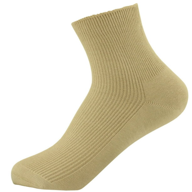 SOK Thin Summer 100 Cotton Ankle Socks for Women 3pairs in one