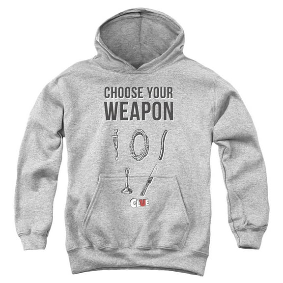 Clue Choose Youth Pullover Hoodie Sweatshirt Athletic Heather