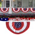 thumbnail image 4 of Bunting Embroidery American Independence Day Half-round Flag, 4 of 7
