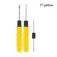 thumbnail image 5 of Scienceny Destornillador, herramienta de reparación manual de doble cabeza con mango de plástico, suministros de mantenimiento de carpintería Herramientas y ferretería amarillo 3 pulgadas, 5 of 6