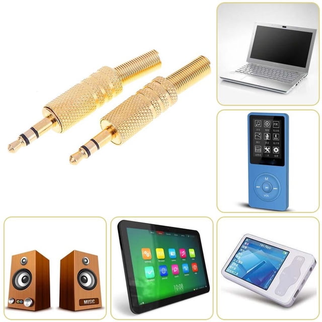 Conector 2 uds estéreo 3,5mm 1/8in auriculares auriculares DIY Audio Jack enchufe conectores Ndcxsfigh Para estrenar