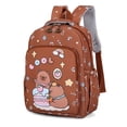 thumbnail image 3 of gcong Lightweight School Bookbag For Elementary Adjustable Straps Cute Backpack Brown, 3 of 3