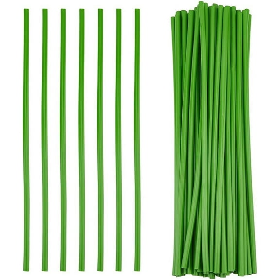 50Pcs 11.8inch Artificial Flower Stem Covers Lime Green Flower Branch Sleeve for Flower Bundling Wedding Centerpiece Bouquet DIY Kit Floral Arrangement