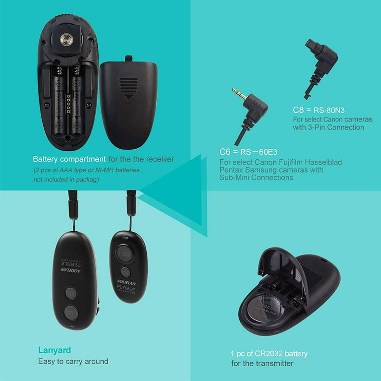 Aodelan Remote Shutter Release, Wireless DSLR Camera Accessories