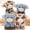 4Pcs-Calf, variant on Muiteiur 4Pack Stuffed Animal Lion 14" Small Stuffed Animal Jungle Animal Toy