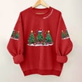 thumbnail image 2 of SELONE Women's Sweatshirts Christmas Crewneck Letters Santa Star Christmas Tree Print Pullover Shirts Loose Long Sleeved Fashionable Outwear, 2 of 4