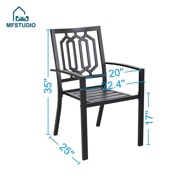 Metal bistro online chairs walmart