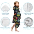 thumbnail image 7 of Cute Hedgehog Pattern with Pioneer Flower Hooded Bath Towel，50"x30" for Ages 3 To 12 Kids, Quick Dry Lightweight Soft Microfiber Hood Beach Towel Cover Up for Kids, 7 of 7