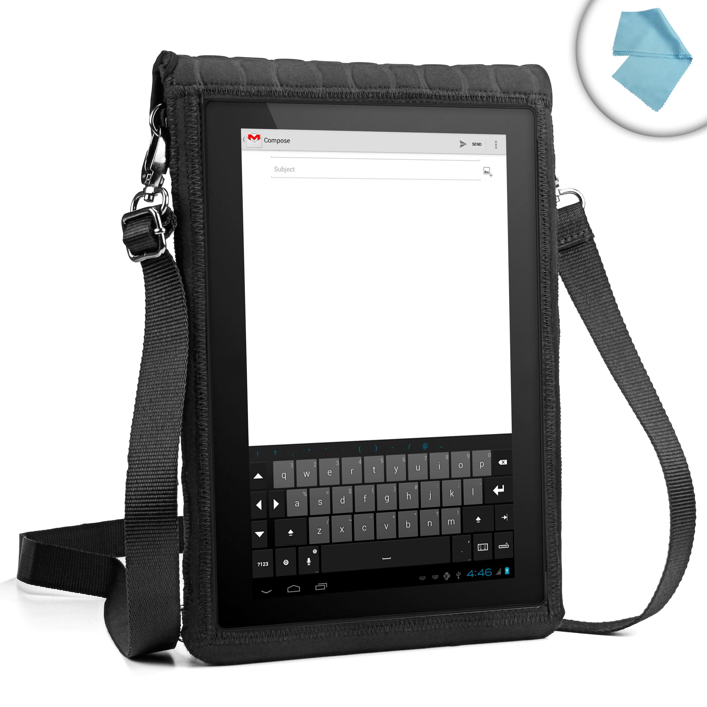 NEW Body Glove BLACK Netbook Neoprene Sleeve Bag Case ipad/2/3/4 mini Galaxy Tab 
