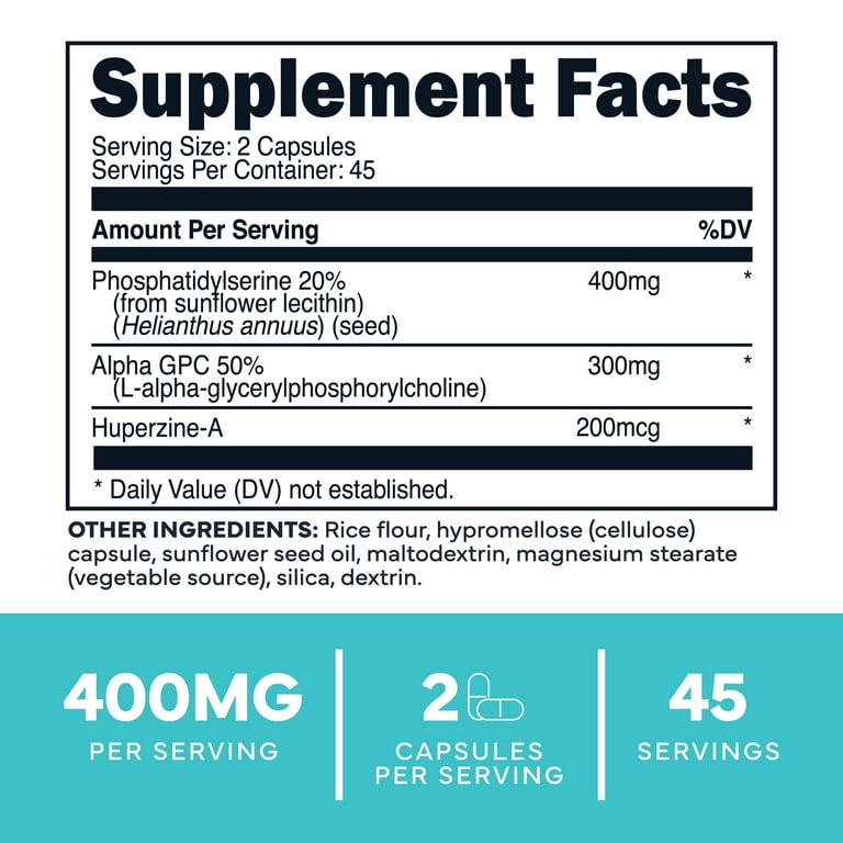 Type Zero Phosphatidylserine 3X Strength Nootropics Brain Support
