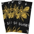 thumbnail image 7 of Kitchen Dish Towels, Golden Honey Bee Queen Crown Kitchen Towels Set of 6 Super Soft Absorbent Dish Towels Set Microfiber Polyester Kitchen Dish Cloths Decorative Tea Towels, 28"x18", 7 of 7