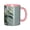 Pink, variant on Hand Drawing Flowers Coffee Mug Fun Custom Ceramic Mugs 11oz Black