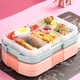 thumbnail image 2 of Leak-proof Lunch Box with 6 Compartments, Children's Motif, Blue, 2 of 4