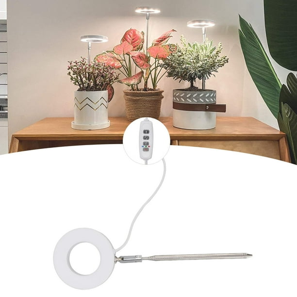 Luces De Cultivo, Altura Ajustable, Espectro Completo, Luz LED Para Plantas Con Halo, Forma De Anillo De ángel Para Plantas Con Flores Para Cultivo De Plantas De Interior