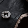 thumbnail image 3 of EGNMCR Jackets for Men Men's Winter Lamb Velvet Leather Jacket Plus Velvet Warm Jacket Motorcycle Jacket, 3 of 8