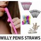 thumbnail image 3 of 20pcs Hen Party Drinking Straws Pennis Straws Willly Straws, Reusable Classy Team Bride Drinking Straws Novelty Hen Night Toy Games Drinking Accessori, 3 of 5