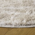 thumbnail image 3 of SAFAVIEH Penelope Yazmin Abstract Shag Area Rug, Beige/Ivory, 6'7" x 6'7" Round, 3 of 10