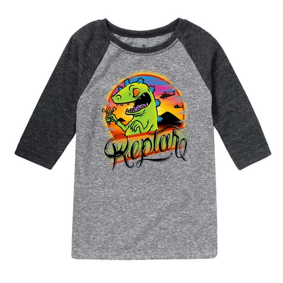 Rugrats - Tropical Reptar - Toddler And Youth Raglan Graphic T-Shirt