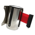thumbnail image 2 of Stanchion Queue Barrier Wall Mount Crowd Control Retractable Stanchion Queue Ribbon 3m Red, 2 of 7