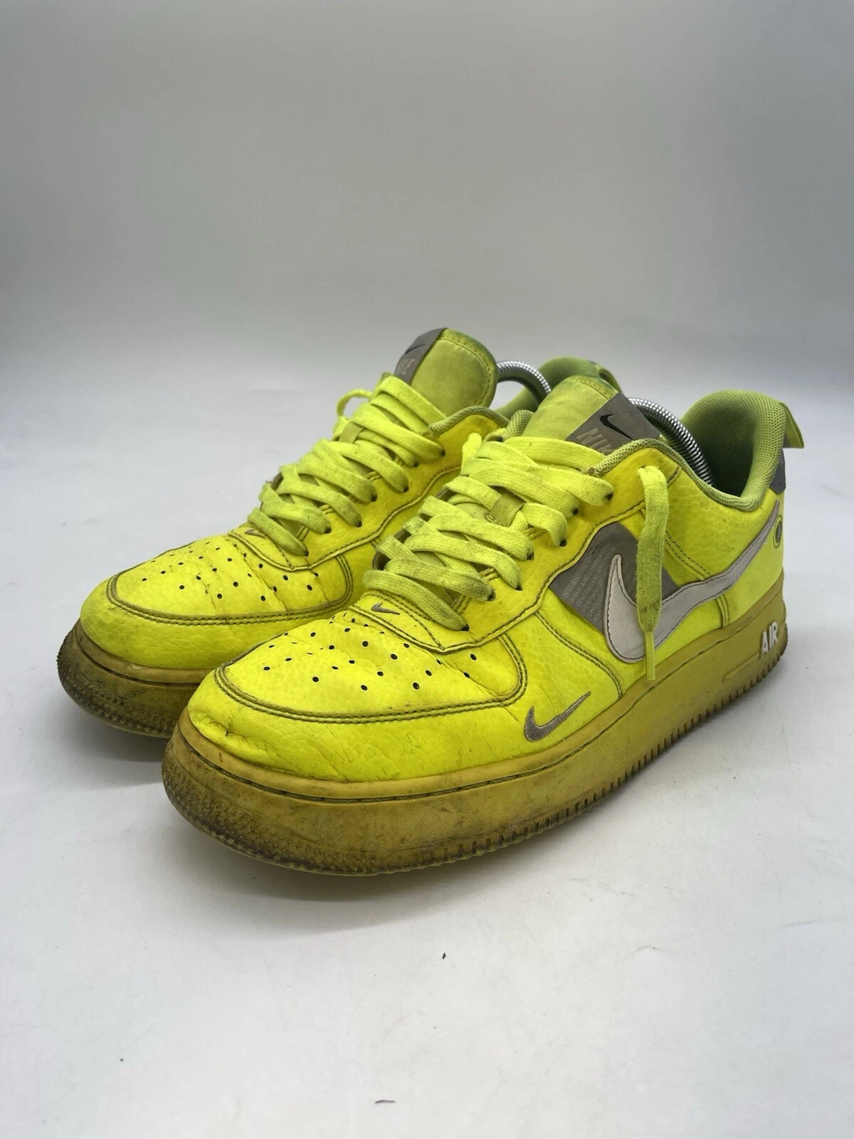 Nike Nike Air Force Utility Volt Neon Shoes Mens Size HiViz