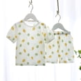 thumbnail image 5 of Gibobby Conjunto de pants para niño Ropa de manga corta para niños pequeños y Niñass, pijamas para niños, ropa de dormir, estampados de dibujos animados, Tops,(Verde, 2-3 Años), 5 of 5