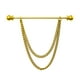 thumbnail image 4 of Broche de cadena con borlas, alfiler de solapa , alfiler de pecho para traje, accesorios para hombres y mujeres Dorado Yinane broches alfileres, 4 of 6