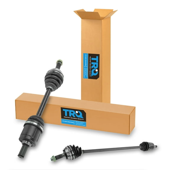 TRQ New Complete Front CV Axle Shaft LH RH Pair Set 2pc for 90-93 Accord AT CSA82544 Fits select: 1990-1993 HONDA ACCORD