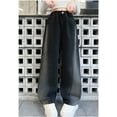 thumbnail image 7 of Girls Baggy Jeans Elastic Waist Wide Leg Baggy Pants Pants for Teen Girls Girls Clothes Size, 7 of 7
