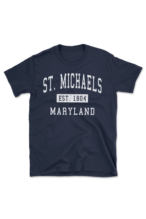 St. Michaels Maryland Classic Established Men's Cotton T-Shirt
