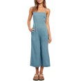 thumbnail image 1 of Txlixc Mono de verano para mujer Tirantes finos ajustables Cintura alta Pierna ancha Mono recortado Mamelucos con bolsillos Txlixc  Estilo de ocio, 1 of 3