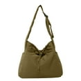 thumbnail image 6 of breaise Canvas Messenger Bag Large Hobo Bag Crossbody Shoulder Bag Drawstring Tote Bag for Women and Men, 6 of 6