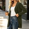 thumbnail image 6 of Enjoytime Lightweight Cardigans for Women Long Sleeve Open Front Cardigan Sweater Solid Casual Soft Fall Clothes, 6 of 8
