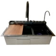 thumbnail image 1 of Tarja Cocina Fregadero Con Cascada Acero Inoxidable Homely elegance Homely elegance estampado, 1 of 11