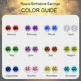thumbnail image 3 of APSVO Stud Earrings for Women Girls Hypoallergenic Post CZ S925 Sterling Silver April Birthstone Earrings Birthday Valentines Day Jewelry Gifts Teen Girlfriend Wife Her Kids Age Ideas, 3 of 8