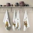 thumbnail image 2 of Vintage Bunny Easter Eggs Kitchen Tea Towels 4 Pack Absorbent Hand Dish Towels, Butterfly Spring Dishcloths Lint-Free 18x28 Inch Fast Drying for Cooking Baking Home Clean, 2 of 7