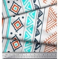 thumbnail image 2 of Soimoi Poly Georgette Fabric Aztec Geometric Printed Craft Fabric by The Yard 52 Inch Wide, 2 of 3