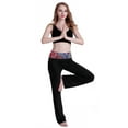 thumbnail image 4 of HDE Women's Yoga Pants Activewear Workout Leggings Purple Paisley L, 4 of 6