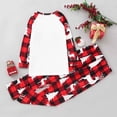 thumbnail image 4 of Christmas Family Pajamas Matching Sets, Merry Christmas Family Pjs Xmas Long Sleeved Top and Pants Family Set Parent Checkered Pjs Xmas, Pajamas for Family Couples Women Men, 4 of 4