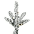 thumbnail image 2 of Vickerman 4.5' Flocked Utica Fir Artificial Christmas Tree, Warm White LED Lights, 2 of 5