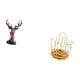 thumbnail image 5 of Figura de cabeza de ciervo,Adorno de cabeza de ciervo,estatua de animal decorativa,Figura de cabeza de ciervo para decoración de mesa creativa,Porta tazas,Portavasos de café para encimera, 5 of 8