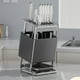 thumbnail image 1 of Organizador de Cuchillos de Acero Inoxidable - Soporte Multiranura de Acero Inoxidable 304 para Encimera o Pared con Orificios de Drenaje, En Blanco o Negro., 1 of 7