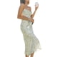 thumbnail image 5 of Txlixc Mujer Sexy Ahueca Hacia Fuera Maxi Vestido Spaghetti Straps Lace Up Bodycon Elegante Noche Fiesta Club Wear Midi Vestido Txlixc Casual, 5 of 8