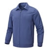 Tyhengta Men's Lightweight Jackets Casual Windbreaker Zip Up Collared Jacket Golf Windproof Coat Grayish Blue 2XL