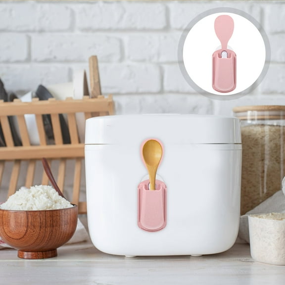 CIMAXIC Kitchen Spoon Holder PP Pink for Modern Kitchen Organization 1Pack