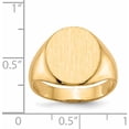 thumbnail image 5 of 14K Yellow Gold 14.0X13.0mm Open Back Mens Signet Ring (Size 9) Made In United States rs133, 5 of 5