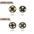 thumbnail image 5 of Uxcell 72 Set Sew-on Snap Buttons 9mm Metal Snap Fastener Buttons, Bronze, 5 of 7
