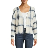 Time and Tru Womens Light Weight Tie Dye Cardigan