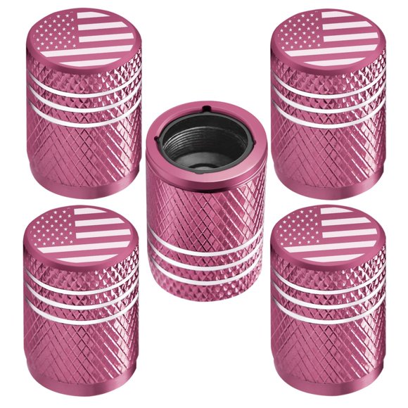 Tapas De Vástago De Válvula De Neumático Para Tapa De Neumático De Automóvil, Paquete De 5 Resistentes A La Corrosión, A Prueba De Fugas, Aleación Premium, Bandera Estadounidense, Universal, Para Auto