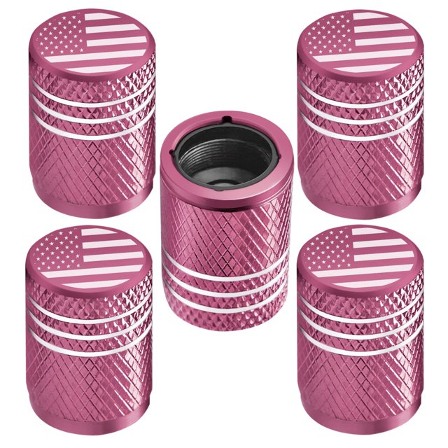 Tapas De Vástago De Válvula De Neumático Para Tapa De Neumático De Automóvil, Paquete De 5 Resistentes A La Corrosión, A Prueba De Fugas, Aleación Premium, Bandera Estadounidense, Universal, Para Auto